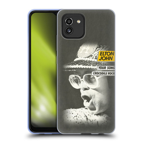 Elton John Artwork Your Song Single Soft Gel Case for Samsung Galaxy A03 (2021)