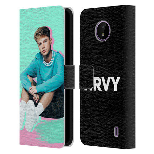 HRVY Graphics Calendar Leather Book Wallet Case Cover For Nokia C10 / C20