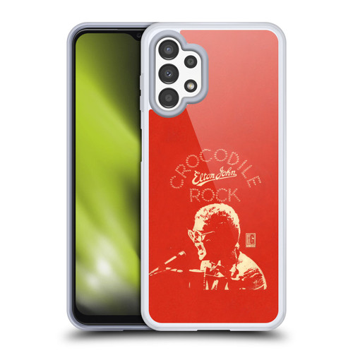 Elton John Artwork Crocodile Rock Single Soft Gel Case for Samsung Galaxy A13 (2022)