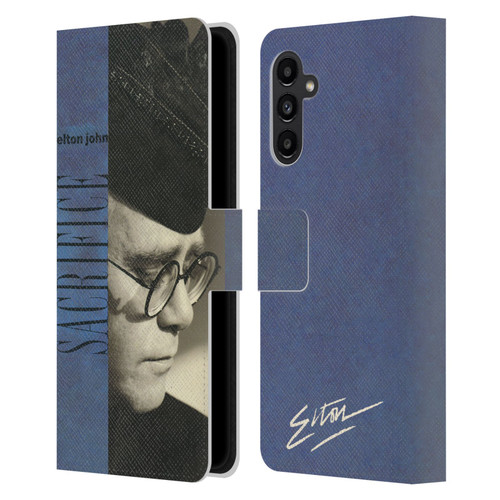 Elton John Artwork Sacrifice Single Leather Book Wallet Case Cover For Samsung Galaxy A13 5G (2021)