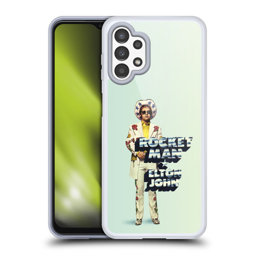 Elton John Artwork Rocket Man Single Soft Gel Case for Samsung Galaxy A13 (2022)