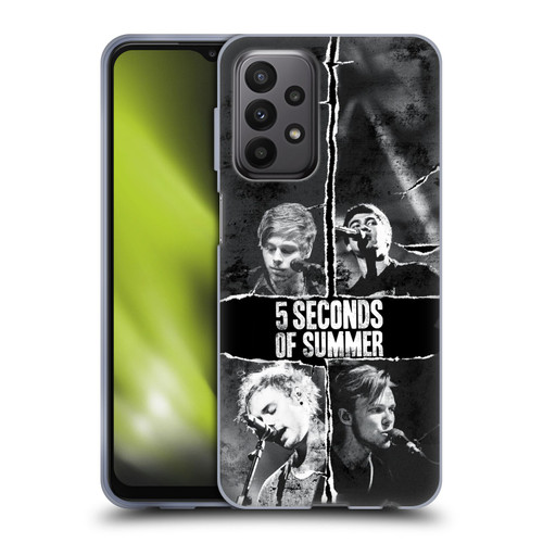5 Seconds of Summer Posters Torn Papers 2 Soft Gel Case for Samsung Galaxy A23 / 5G (2022)