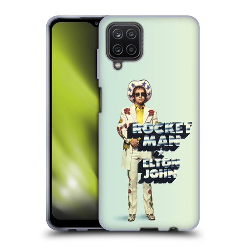 Elton John Artwork Rocket Man Single Soft Gel Case for Samsung Galaxy A12 (2020)