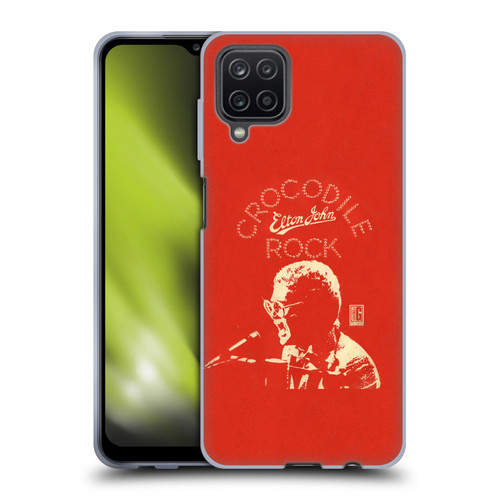 Elton John Artwork Crocodile Rock Single Soft Gel Case for Samsung Galaxy A12 (2020)