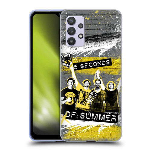 5 Seconds of Summer Posters Splatter Soft Gel Case for Samsung Galaxy A32 5G / M32 5G (2021)