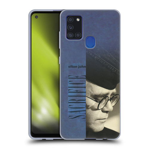 Elton John Artwork Sacrifice Single Soft Gel Case for Samsung Galaxy A21s (2020)