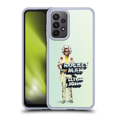 Elton John Artwork Rocket Man Single Soft Gel Case for Samsung Galaxy A23 / 5G (2022)