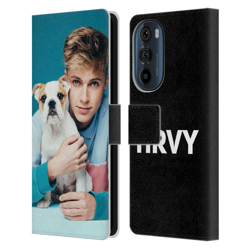HRVY Graphics Calendar 10 Leather Book Wallet Case Cover For Motorola Edge 30