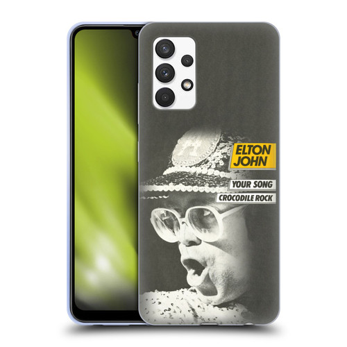 Elton John Artwork Your Song Single Soft Gel Case for Samsung Galaxy A32 (2021)
