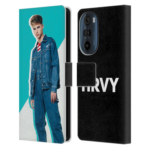 HRVY Graphics Calendar 8 Leather Book Wallet Case Cover For Motorola Edge 30