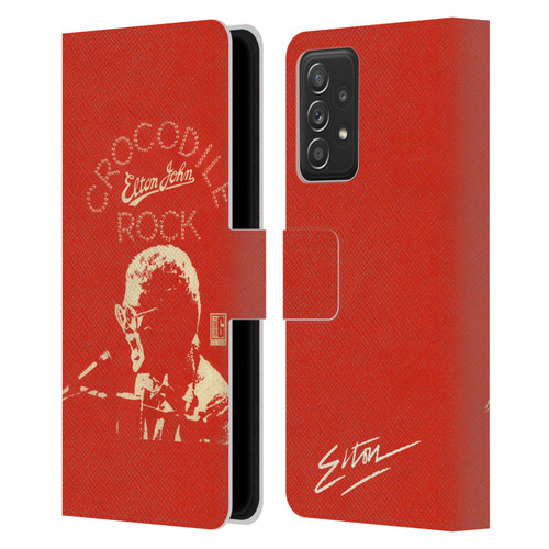 Elton John Artwork Crocodile Rock Single Leather Book Wallet Case Cover For Samsung Galaxy A53 5G (2022)