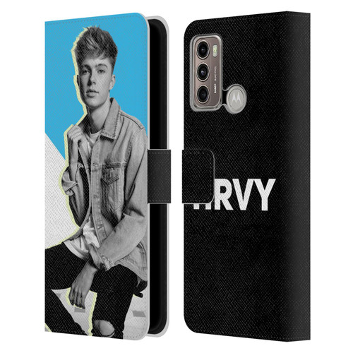 HRVY Graphics Calendar 3 Leather Book Wallet Case Cover For Motorola Moto G60 / Moto G40 Fusion