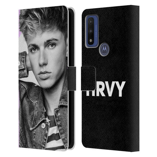 HRVY Graphics Calendar 12 Leather Book Wallet Case Cover For Motorola G Pure