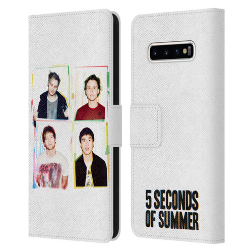 5 Seconds of Summer Posters Polaroid Leather Book Wallet Case Cover For Samsung Galaxy S10+ / S10 Plus