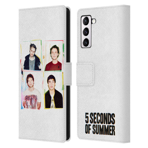5 Seconds of Summer Posters Polaroid Leather Book Wallet Case Cover For Samsung Galaxy S21+ 5G
