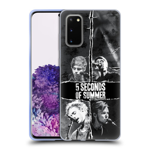 5 Seconds of Summer Posters Torn Papers 2 Soft Gel Case for Samsung Galaxy S20 / S20 5G