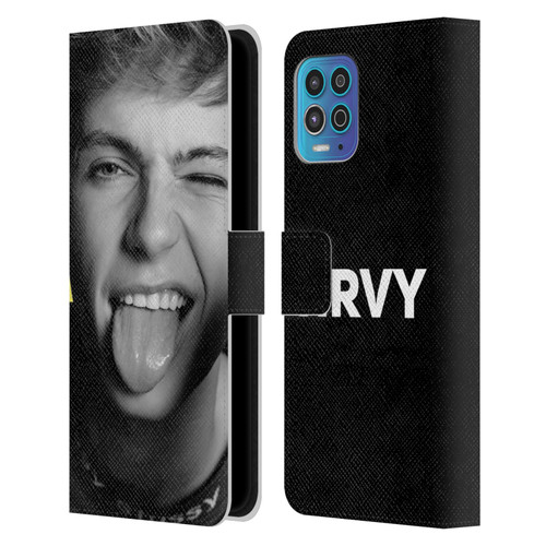 HRVY Graphics Calendar 5 Leather Book Wallet Case Cover For Motorola Moto G100