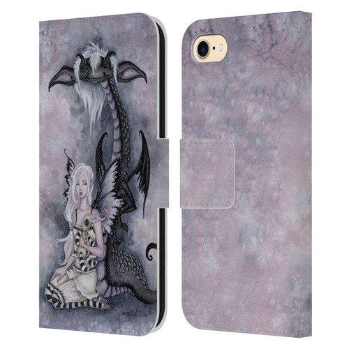Amy Brown Folklore Evie And The Nightmare Leather Book Wallet Case Cover For Apple iPhone 7 / 8 / SE 2020 & 2022