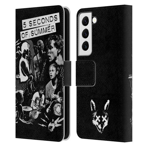 5 Seconds of Summer Posters Punkzine Leather Book Wallet Case Cover For Samsung Galaxy S22 5G
