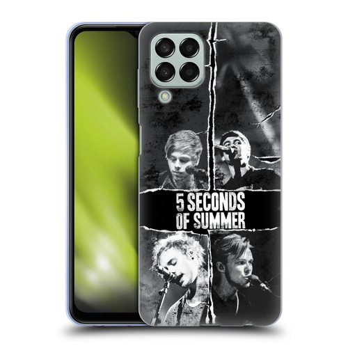 5 Seconds of Summer Posters Torn Papers 2 Soft Gel Case for Samsung Galaxy M33 (2022)