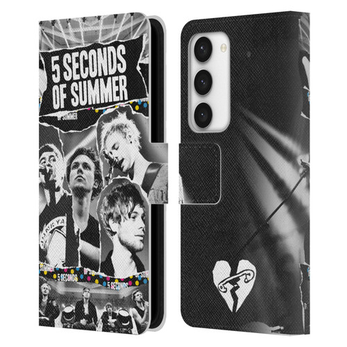 5 Seconds of Summer Posters Torn Papers 1 Leather Book Wallet Case Cover For Samsung Galaxy S23 5G