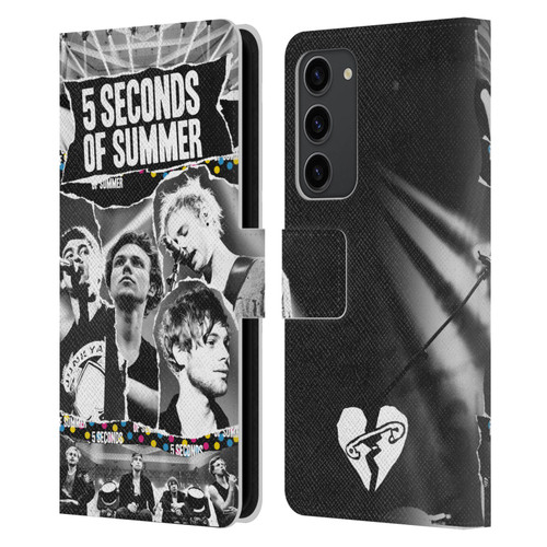 5 Seconds of Summer Posters Torn Papers 1 Leather Book Wallet Case Cover For Samsung Galaxy S23+ 5G