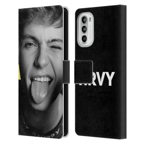 HRVY Graphics Calendar 5 Leather Book Wallet Case Cover For Motorola Moto G52