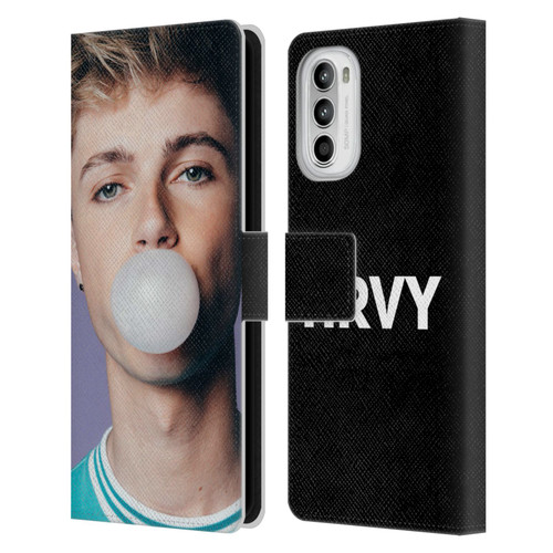 HRVY Graphics Calendar 2 Leather Book Wallet Case Cover For Motorola Moto G52