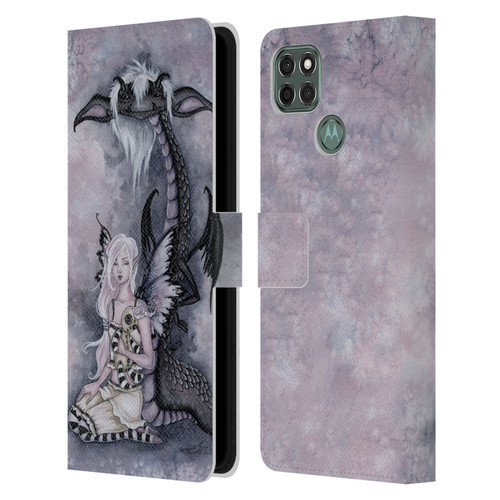 Amy Brown Folklore Evie And The Nightmare Leather Book Wallet Case Cover For Motorola Moto G9 Power