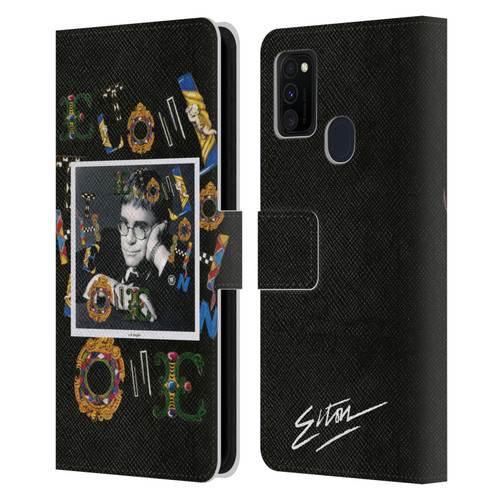 Elton John Artwork The One Single Leather Book Wallet Case Cover For Samsung Galaxy M30s (2019)/M21 (2020)