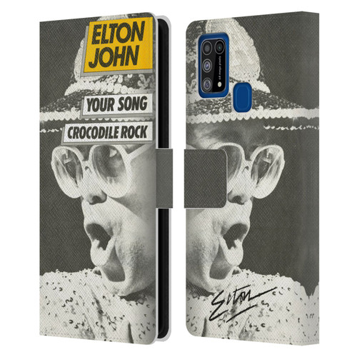 Elton John Artwork Your Song Single Leather Book Wallet Case Cover For Samsung Galaxy M31 (2020)