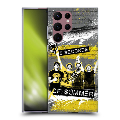 5 Seconds of Summer Posters Splatter Soft Gel Case for Samsung Galaxy S22 Ultra 5G