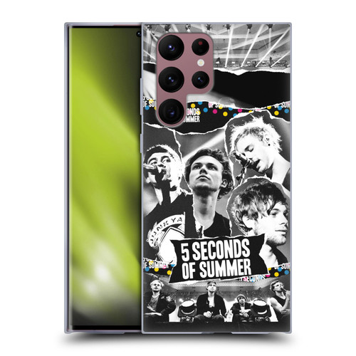 5 Seconds of Summer Posters Torn Papers 1 Soft Gel Case for Samsung Galaxy S22 Ultra 5G