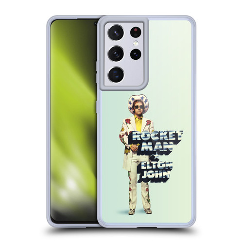 Elton John Artwork Rocket Man Single Soft Gel Case for Samsung Galaxy S21 Ultra 5G