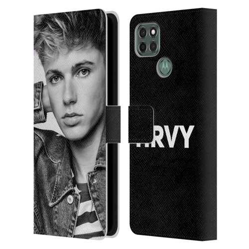 HRVY Graphics Calendar 12 Leather Book Wallet Case Cover For Motorola Moto G9 Power