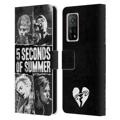 5 Seconds of Summer Posters Torn Papers 2 Leather Book Wallet Case Cover For Xiaomi Mi 10T 5G