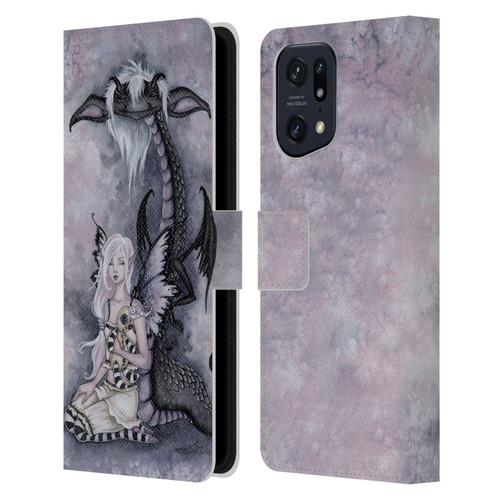 Amy Brown Folklore Evie And The Nightmare Leather Book Wallet Case Cover For OPPO Find X5