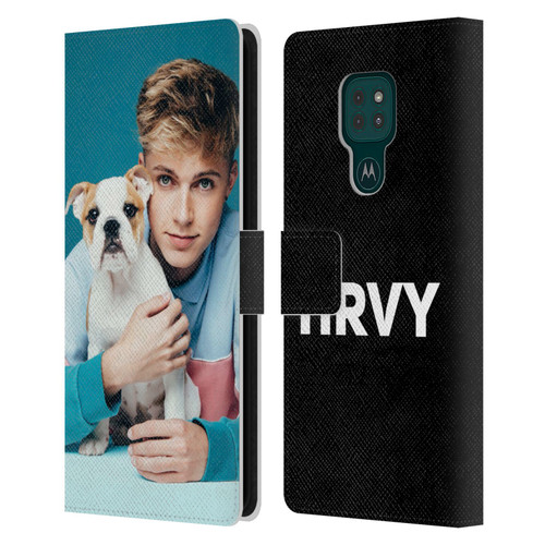 HRVY Graphics Calendar 10 Leather Book Wallet Case Cover For Motorola Moto G9 Play