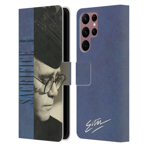 Elton John Artwork Sacrifice Single Leather Book Wallet Case Cover For Samsung Galaxy S22 Ultra 5G