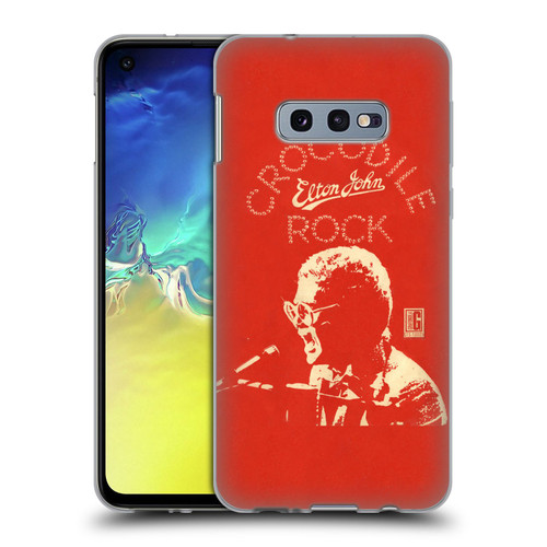 Elton John Artwork Crocodile Rock Single Soft Gel Case for Samsung Galaxy S10e