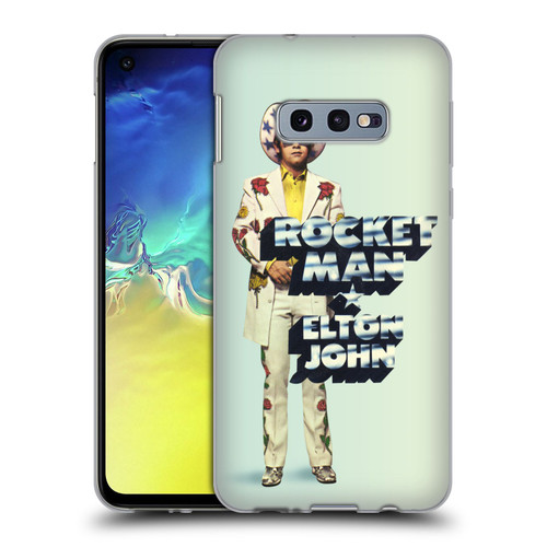 Elton John Artwork Rocket Man Single Soft Gel Case for Samsung Galaxy S10e