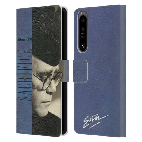 Elton John Artwork Sacrifice Single Leather Book Wallet Case Cover For Sony Xperia 1 IV