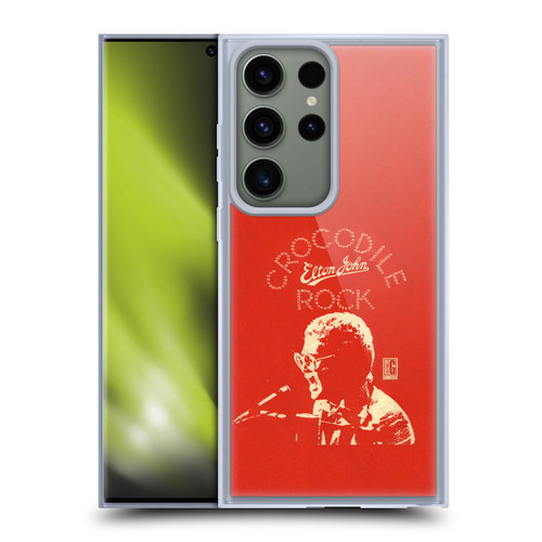 Elton John Artwork Crocodile Rock Single Soft Gel Case for Samsung Galaxy S23 Ultra 5G