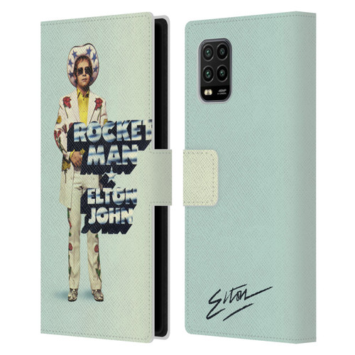 Elton John Artwork Rocket Man Single Leather Book Wallet Case Cover For Xiaomi Mi 10 Lite 5G