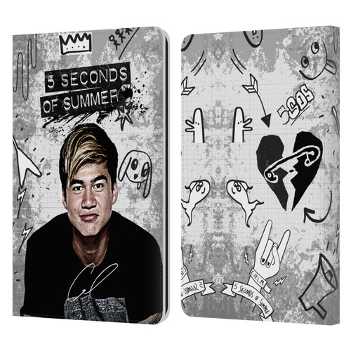 5 Seconds of Summer Solos Vandal Calum Leather Book Wallet Case Cover For Amazon Kindle Paperwhite 1 / 2 / 3