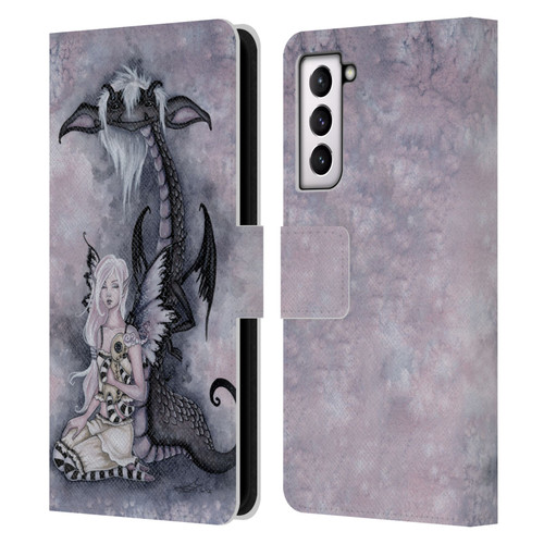 Amy Brown Folklore Evie And The Nightmare Leather Book Wallet Case Cover For Samsung Galaxy S21 5G