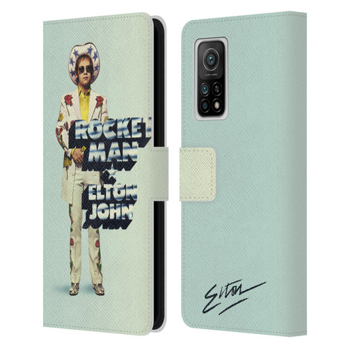 Elton John Artwork Rocket Man Single Leather Book Wallet Case Cover For Xiaomi Mi 10T 5G