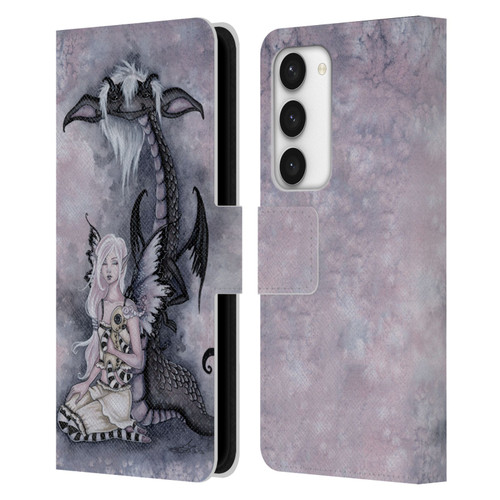 Amy Brown Folklore Evie And The Nightmare Leather Book Wallet Case Cover For Samsung Galaxy S23 5G
