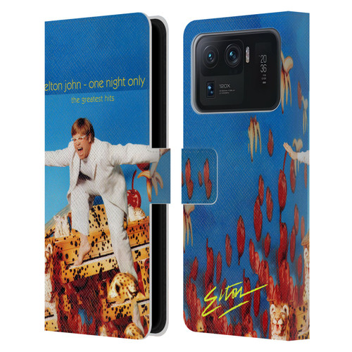 Elton John Artwork One Night Only Album Leather Book Wallet Case Cover For Xiaomi Mi 11 Ultra