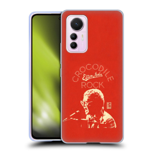 Elton John Artwork Crocodile Rock Single Soft Gel Case for Xiaomi 12 Lite